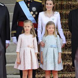 La Familia Real durante la proclamación de Felipe VI