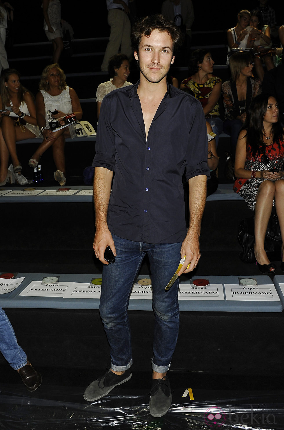 Jorge Suquet en el desfile de Duyos, colección primavera 2012