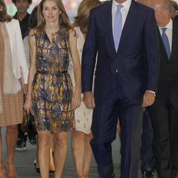 Rey Felipe VI y Letizia Ortiz en uno de sus primeros actos como pareja