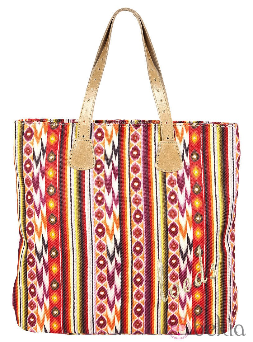 'Tote bag' estampado de Loeds para verano 2014