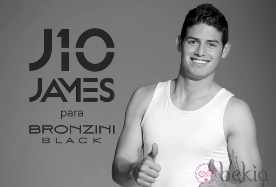 James Rodríguez, imagen de una línea de ropa interior de Bronzini Black