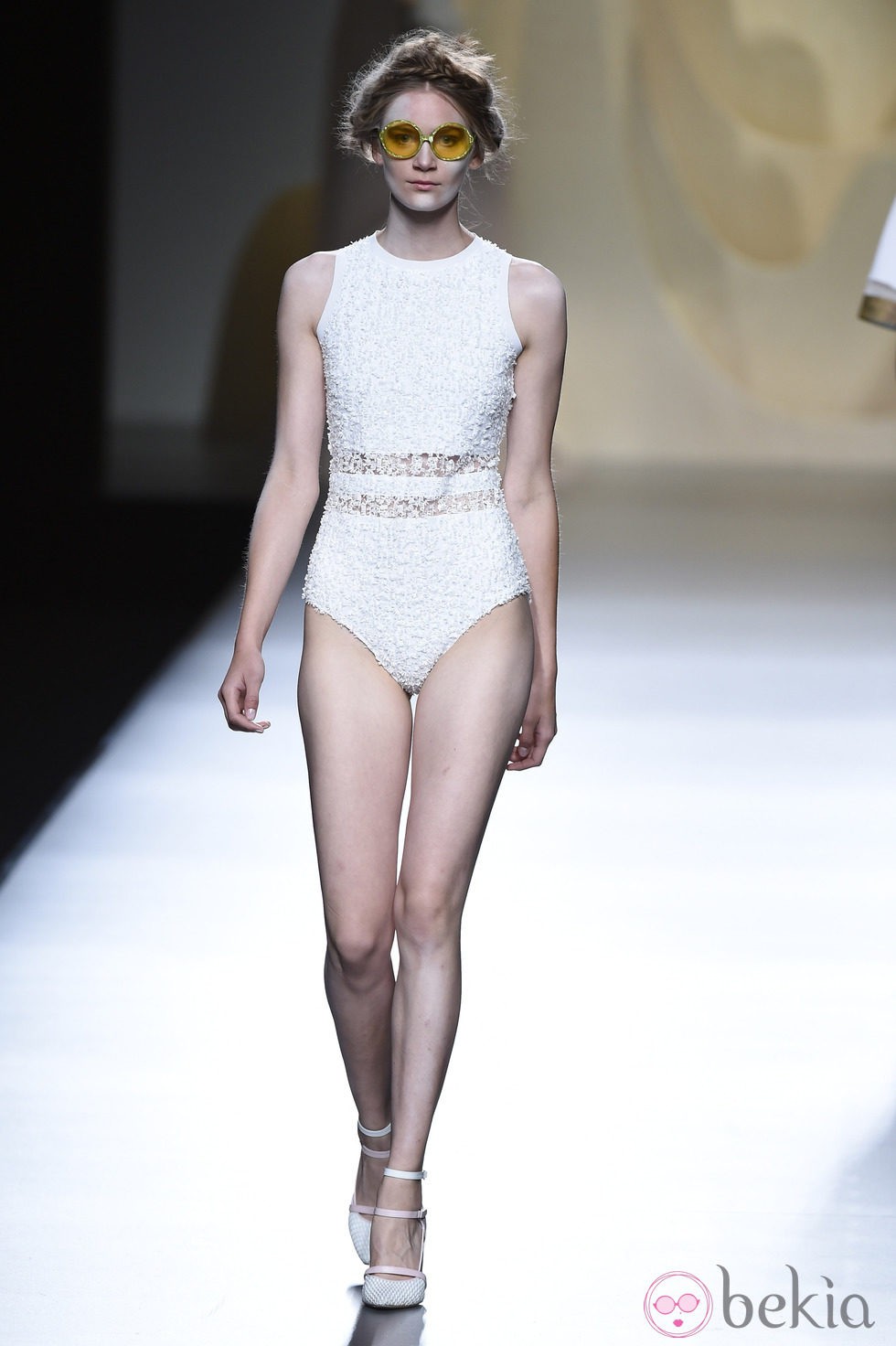 Body blanco de Ana Locking en Madrid Fashion Week primavera/verano 2015