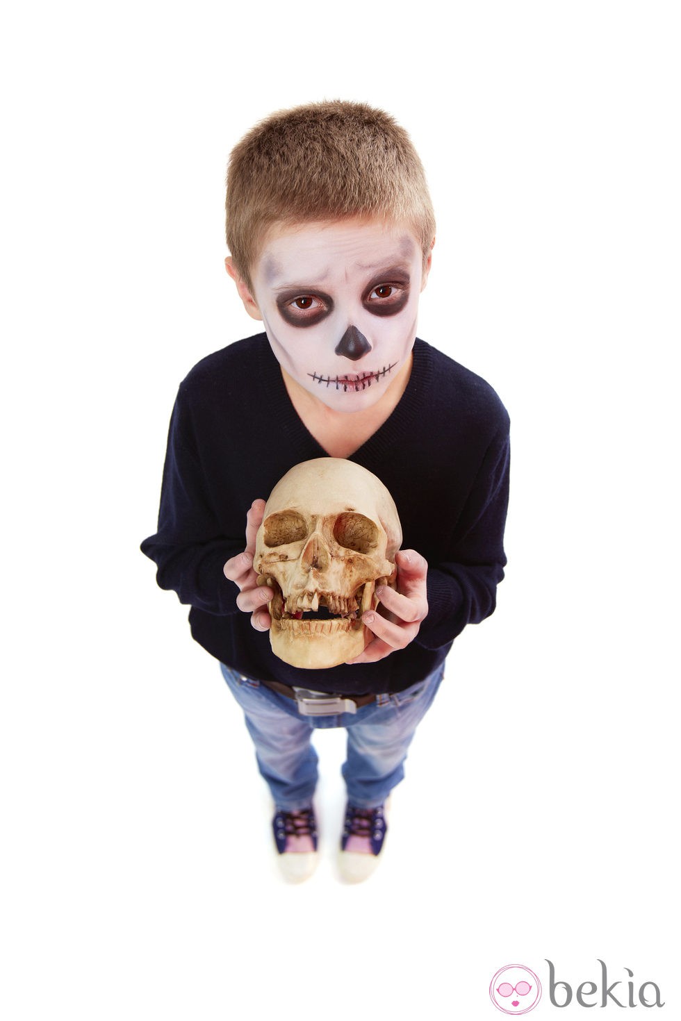 Disfraz de calavera para niños