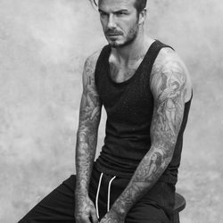 David Beckham con una camiseta de su colección bodywear primavera 2015