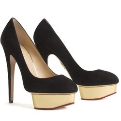 Zapatos negros de plataforma de Charlotte Olympia