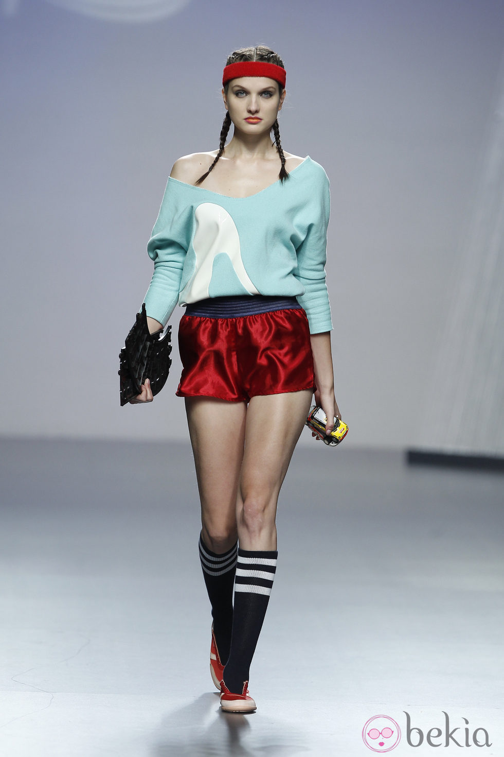 Camisa y shorts de Alba Cardalda en Cibeles, colección primavera 2012