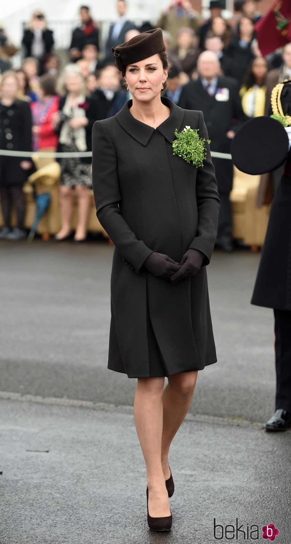 Kate Middleton con vestido  de Catherine Walker