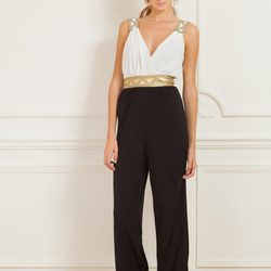 Jumpsuit blanco y negro de la colección primavera/verano 2015 de Poète