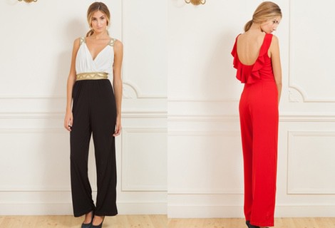 Jumpsuit blanco y negro de la colección primavera/verano 2015 de Poète