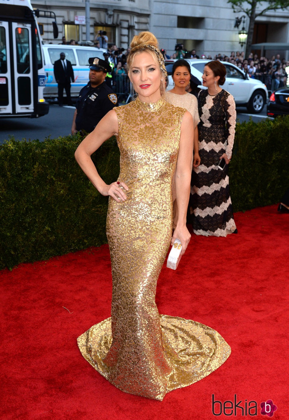 Kate Hudson con un vestido de Michael Kors en la Gala del Met 2015