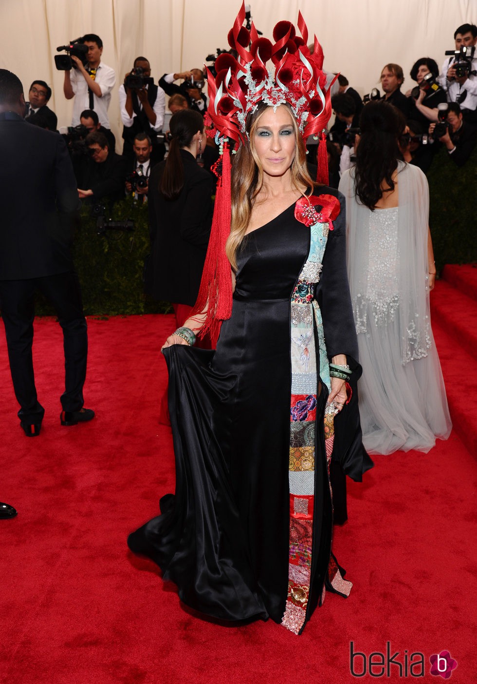 Sarah Jessica Parker con un vestido para H&M en la Gala del Met 2015