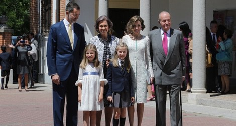 La Familia Real Española acompañan a la Princesa Leonor en su Primera Comunión