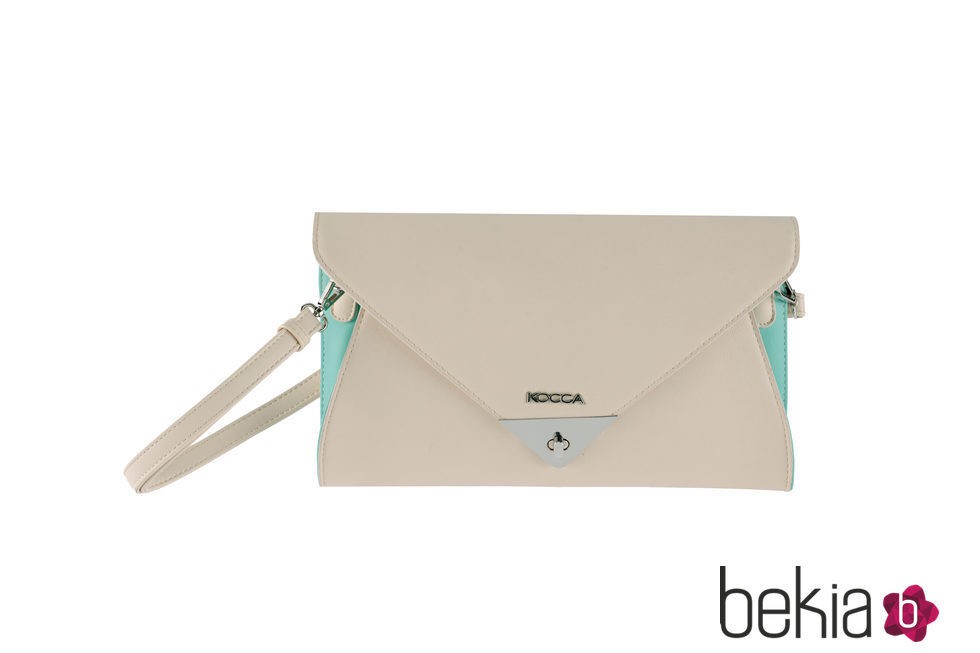 Cartera de mano beige de la colección primavera/verano 2015 de Kocca