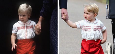 Jorge de Cambridge con un conjunto muy parecido al de su padre el Príncipe Guillermo de Inglaterra