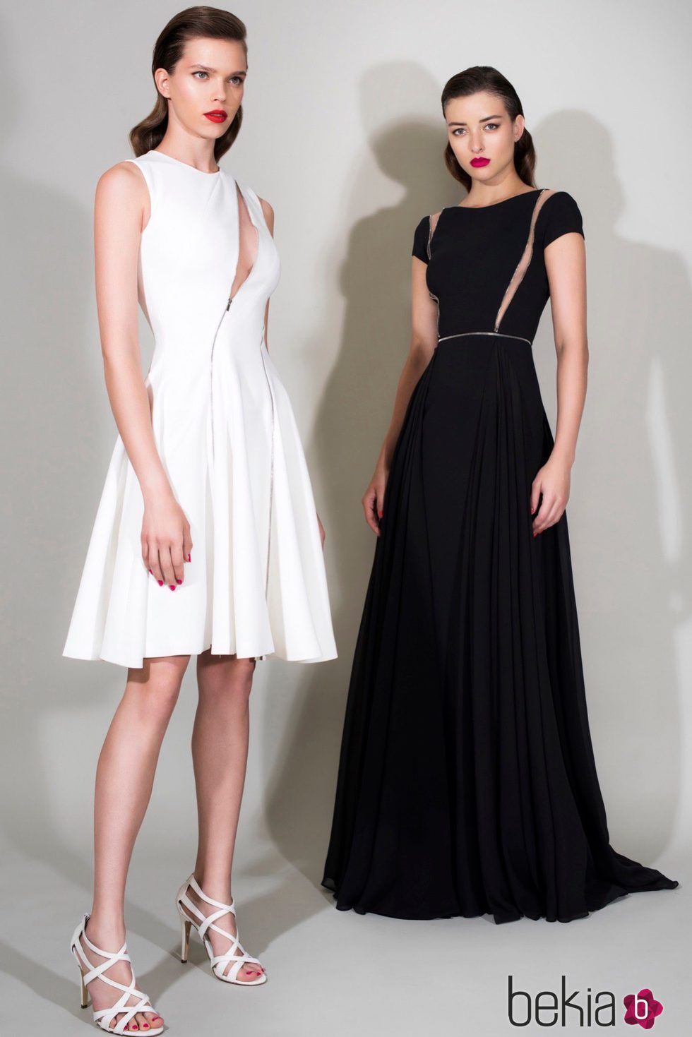 Vestidos blanco y negro de la Colección Resort 2016 de Zuhair Murad