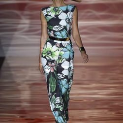 Mono estampado de flores de Roberto Verino para primavera/verano 2016 en Madrid Fashion Week