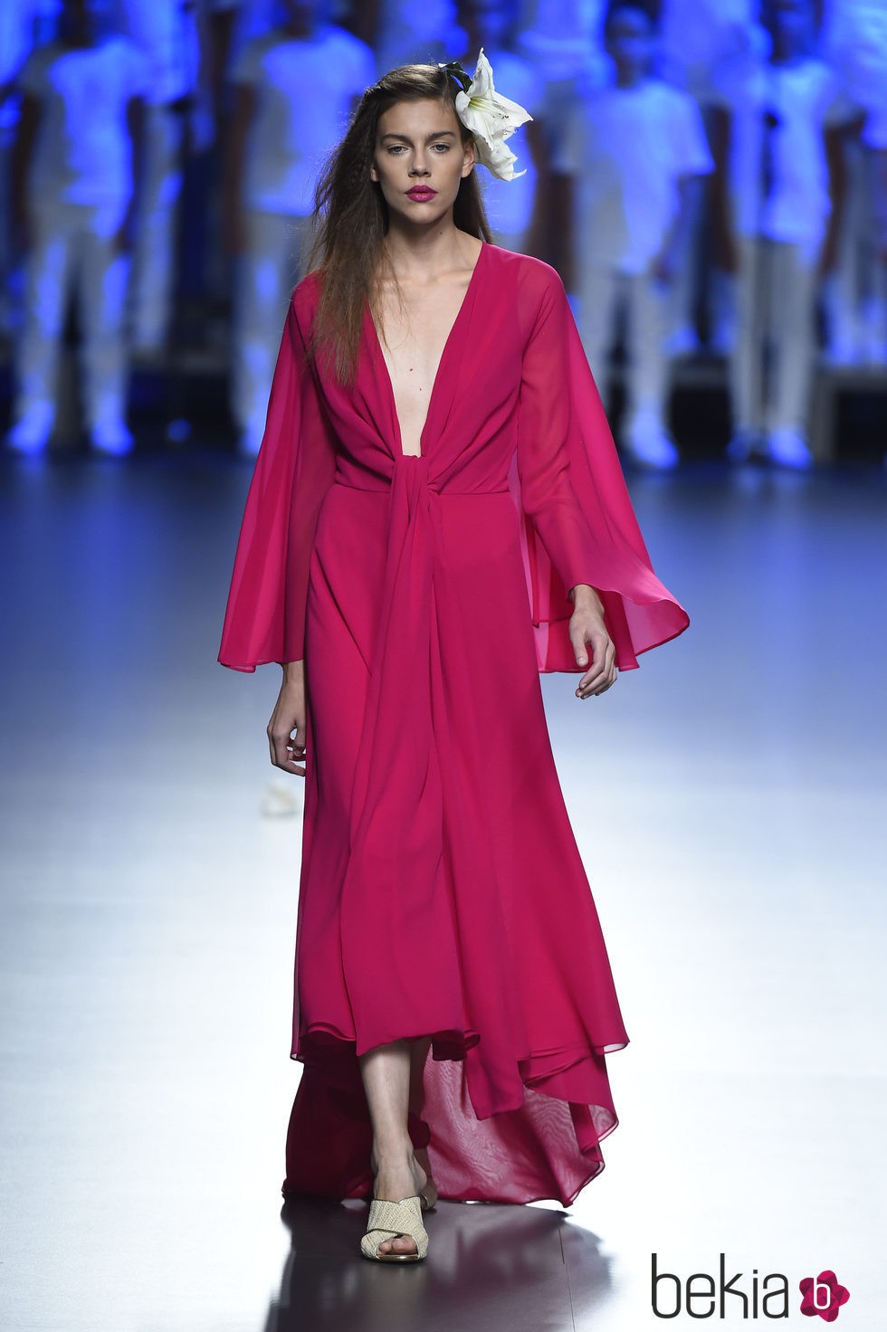 Vestido rosa de Duyos para primavera/verano 2015 en Madrid Fashion Week