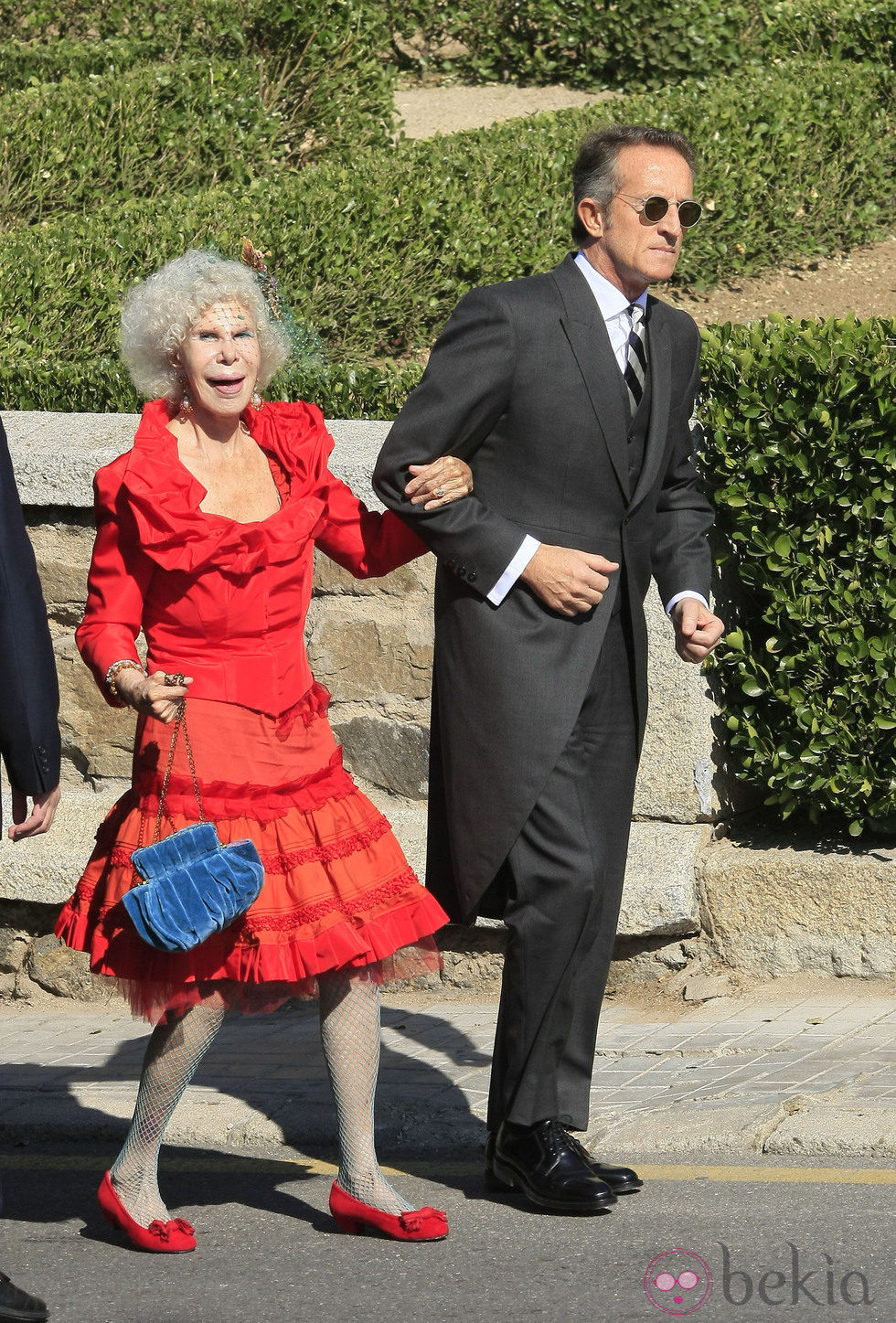 La duquesa de Alba en la boda del duque de Feria