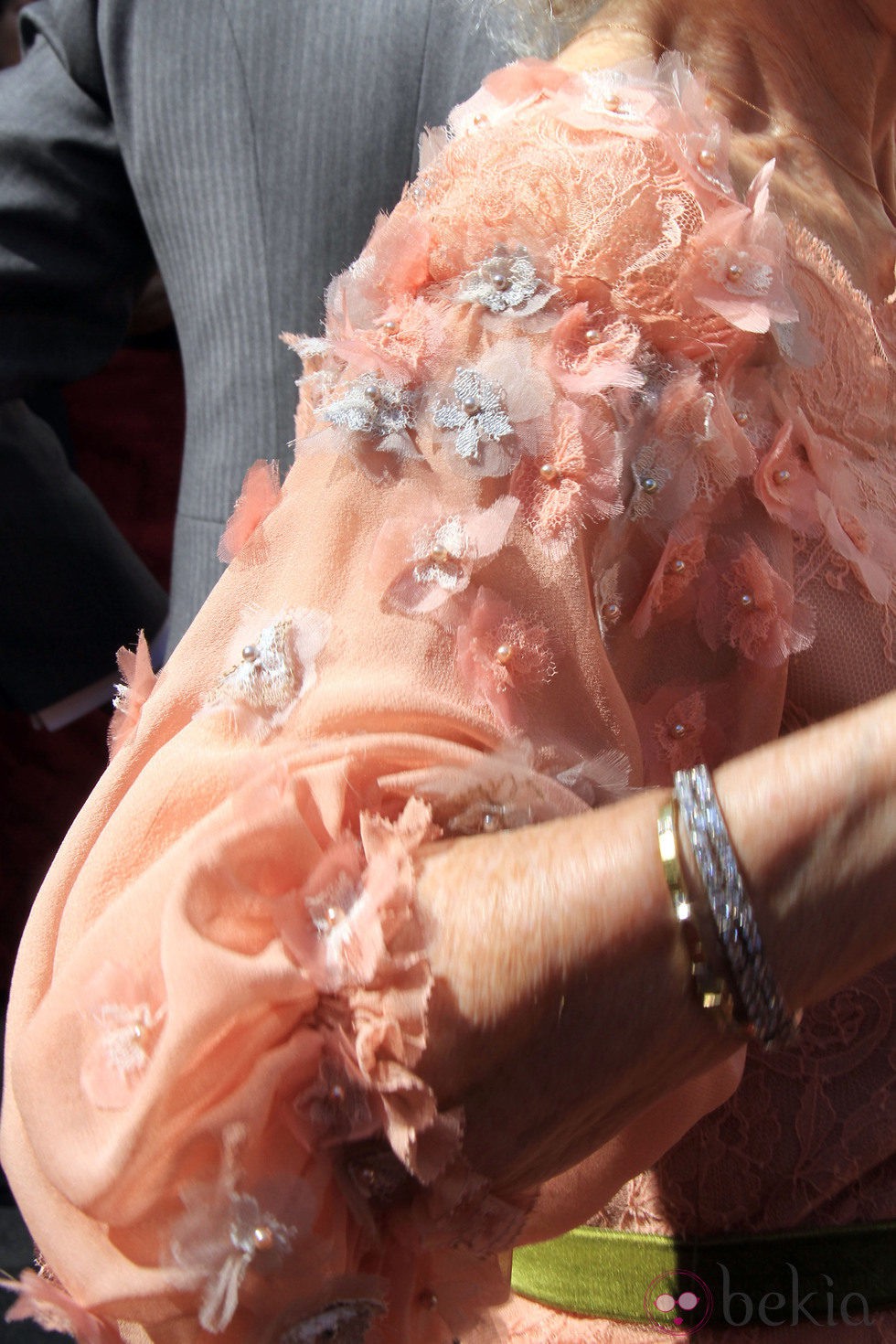 Looks Boda Duquesa de Alba: Detalle de la manga del vestido de Cayetana de Alba