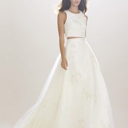 Vestido de novia dos piezas de Carolina Herrera 2016