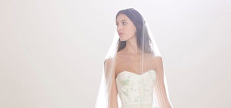 Vestido de novia con corsé de Carolina Herrera 2016