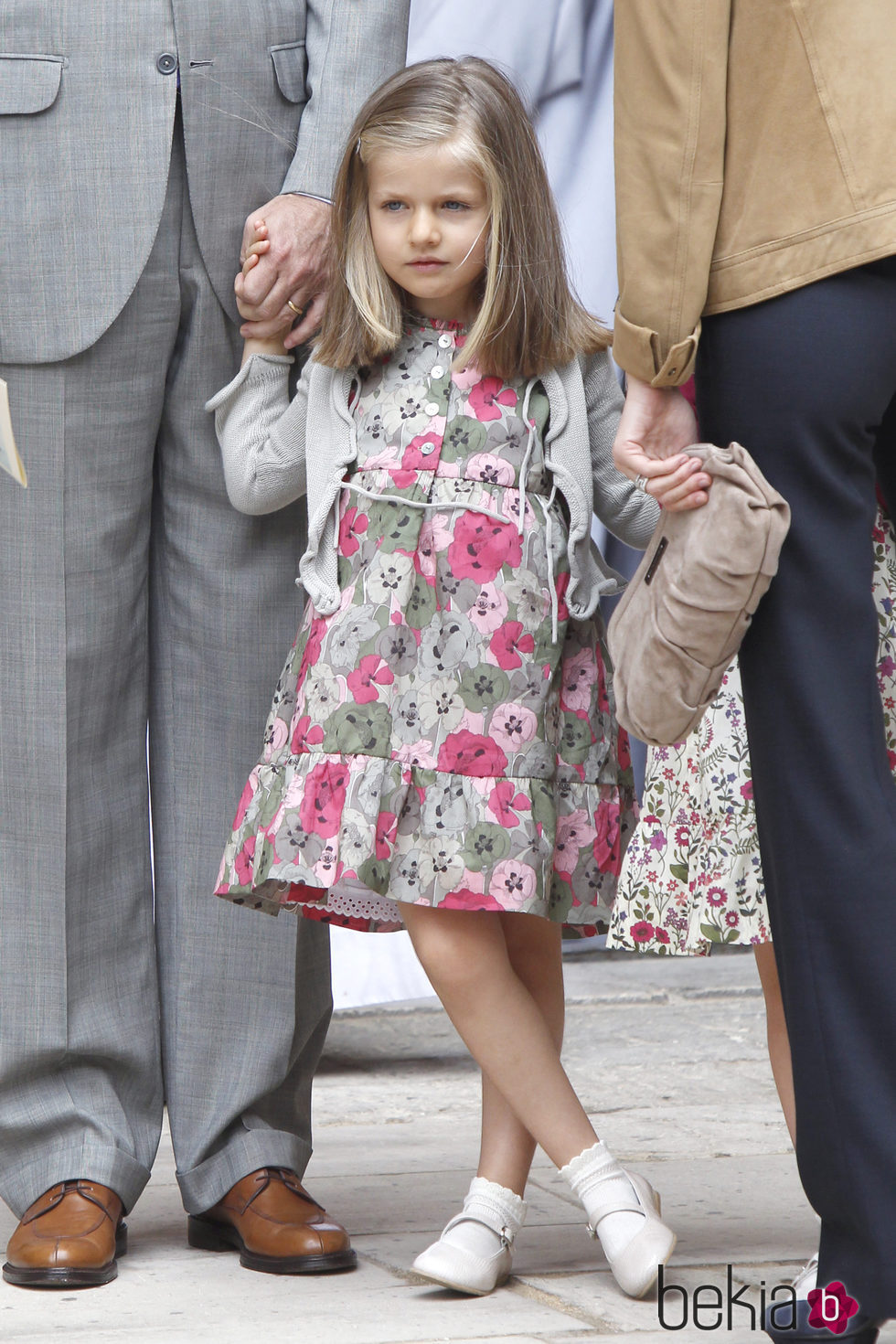 La princesa Leonor con vestido de print floral rosa y verde