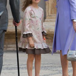 La princesa Leonor con vestido de print floral rosa