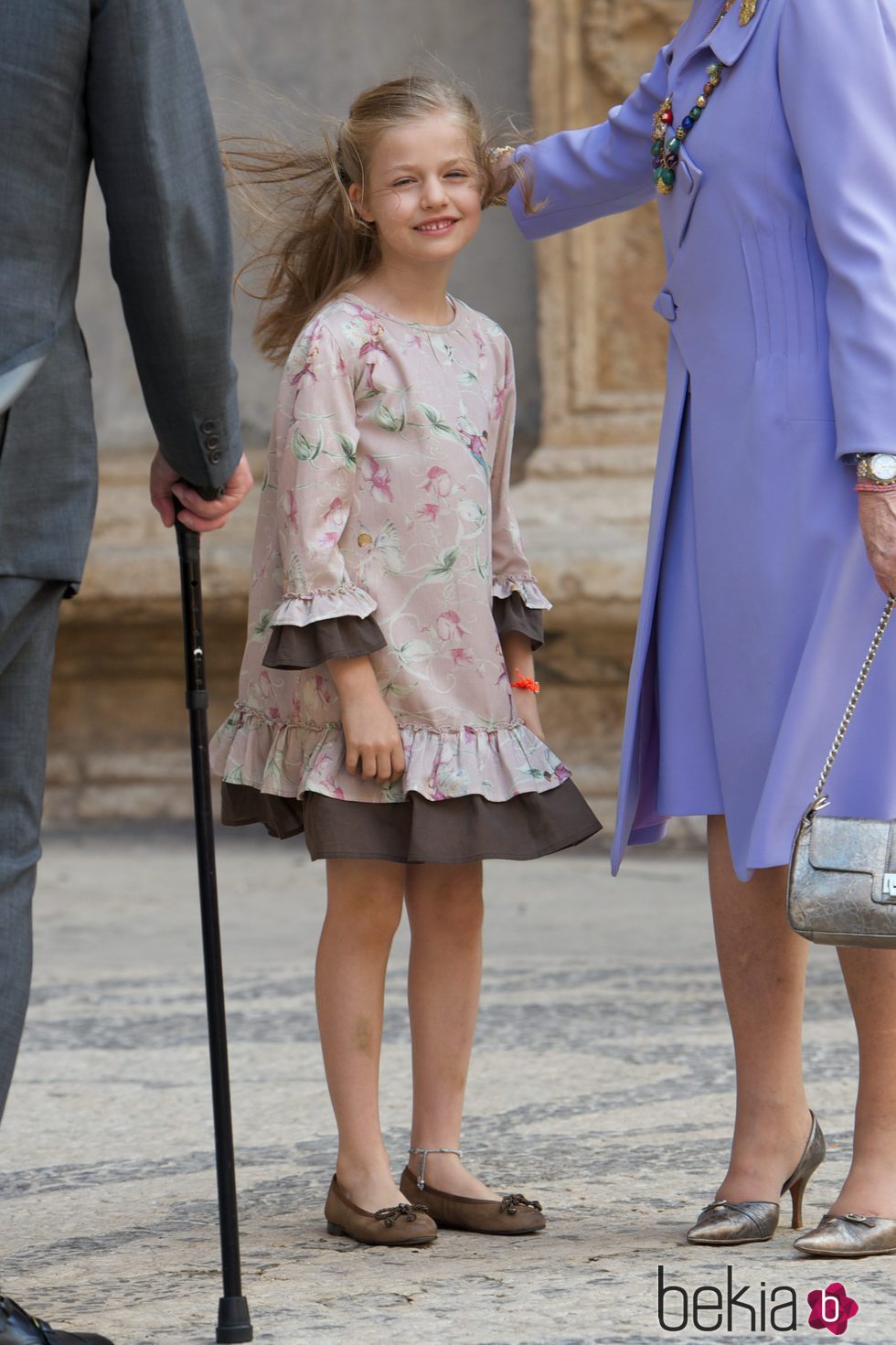 La princesa Leonor con vestido de print floral rosa