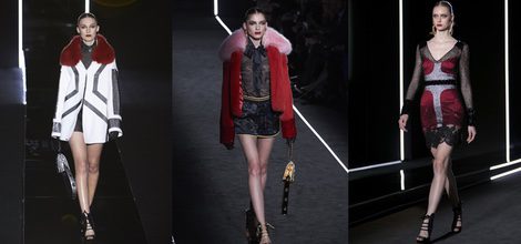 Abrigo blanco y pelo rojo de Felipe Varela en la FW de Madrid para otoño/invierno 2016/2017