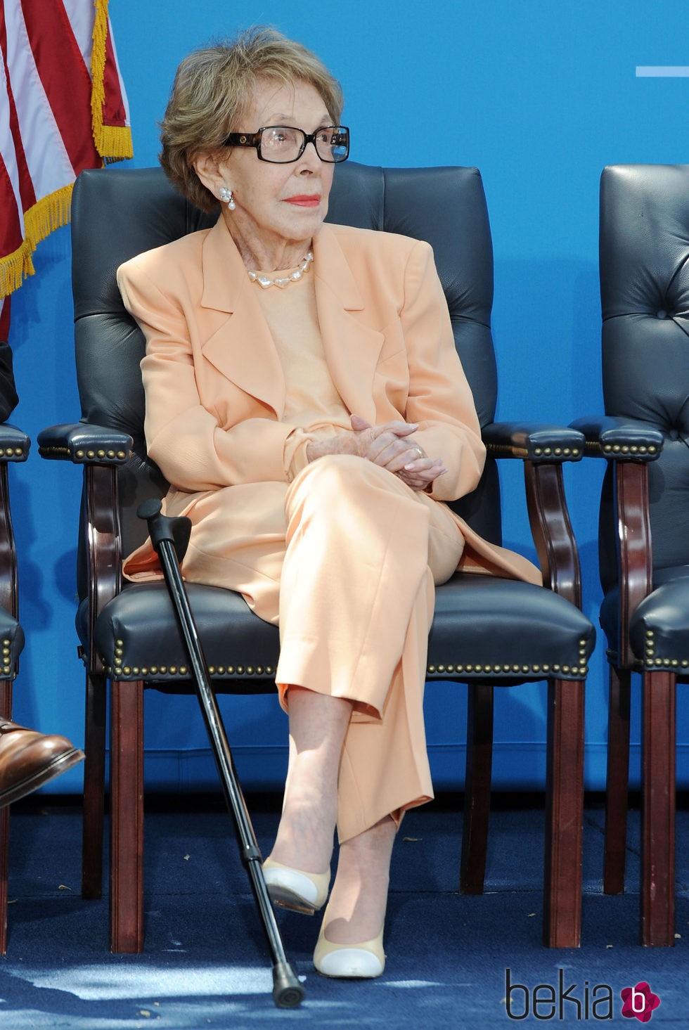 Nancy Reagan durante la inauguración  'Treasures Of Walt Disney" 