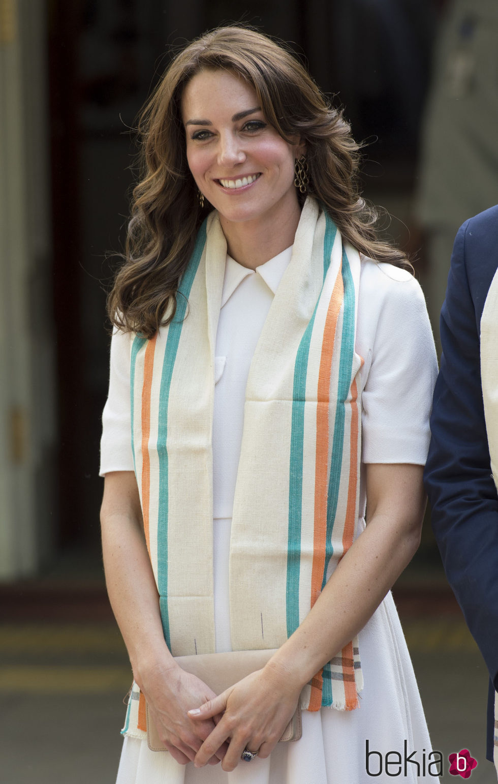 Kate Middleton en la llegada al Old Birla House del Tour of the Gandhi Smriti museum 