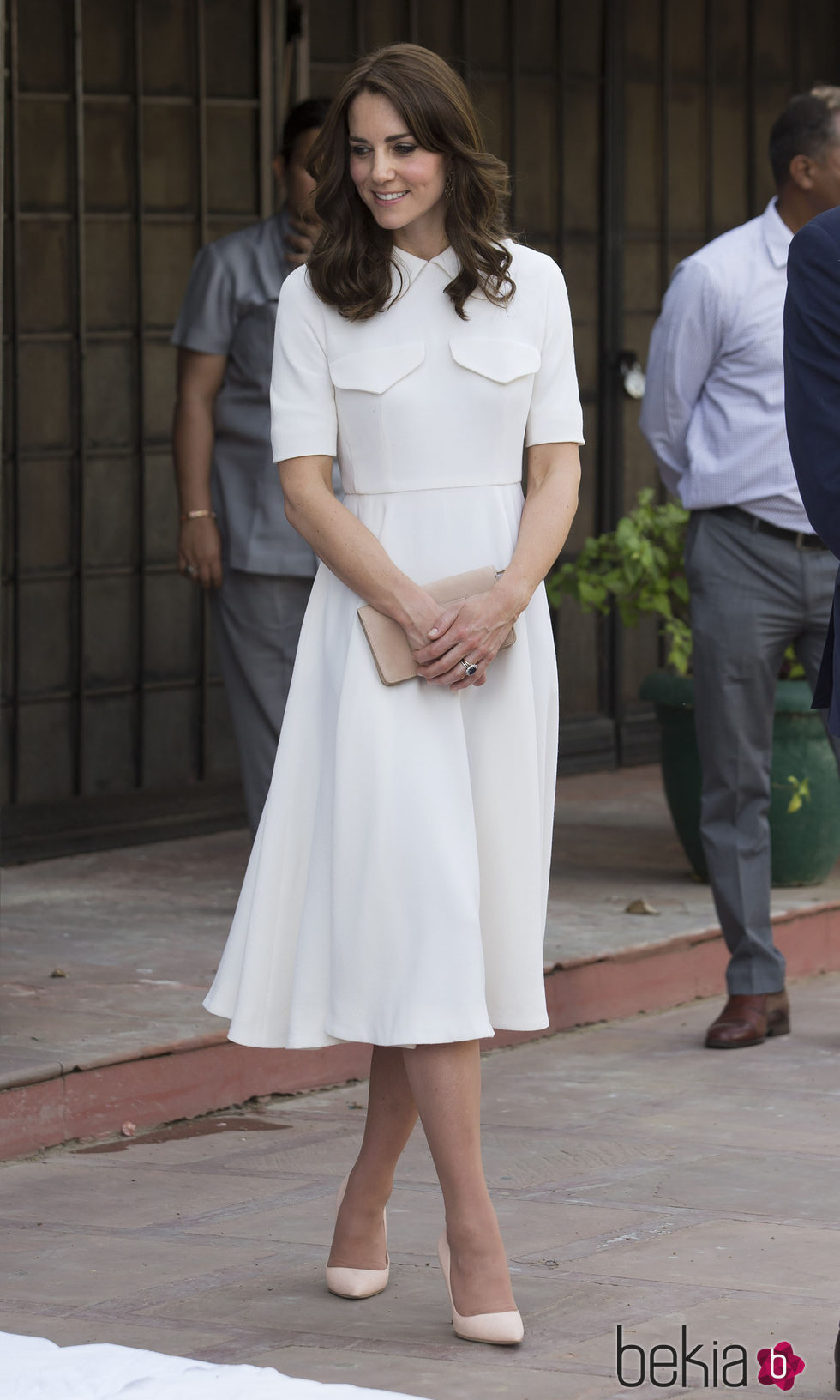 Kate Middleton en la Old Birla House Tour del Gandhi Smriti museum 