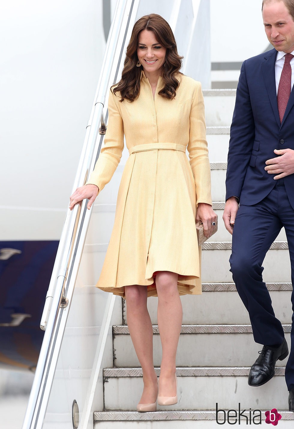 Kate Middleton en la llegada a Paro International Airport