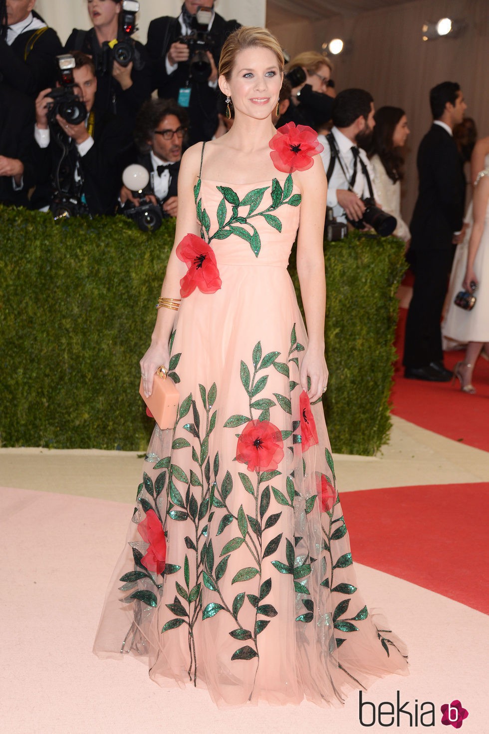 Elizabeth Shaffer en la alfombra roja de la Gala Met 2016