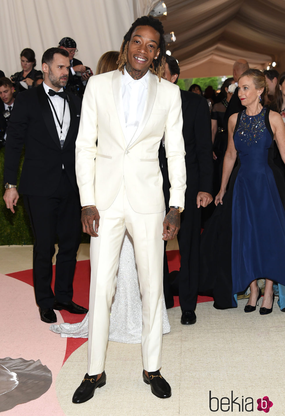 Wiz Khalifa  en la alfombra roja de la Gala Met 2016