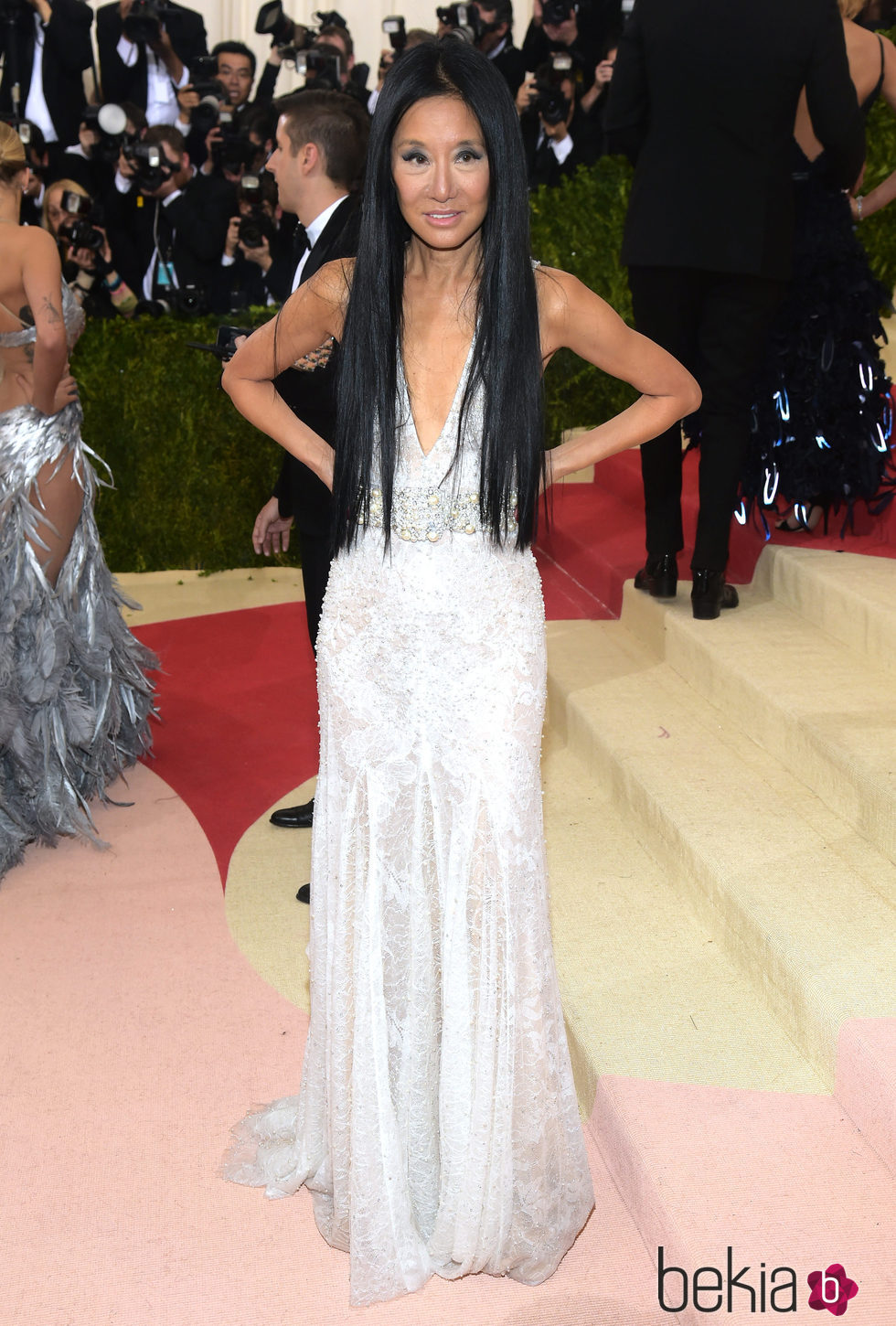 Vera Wang en la alfombra roja de la Gala Met 2016