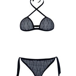 Bikini triángulo blanco y negro de la nueva colección de verano de Alma Bloom 2016