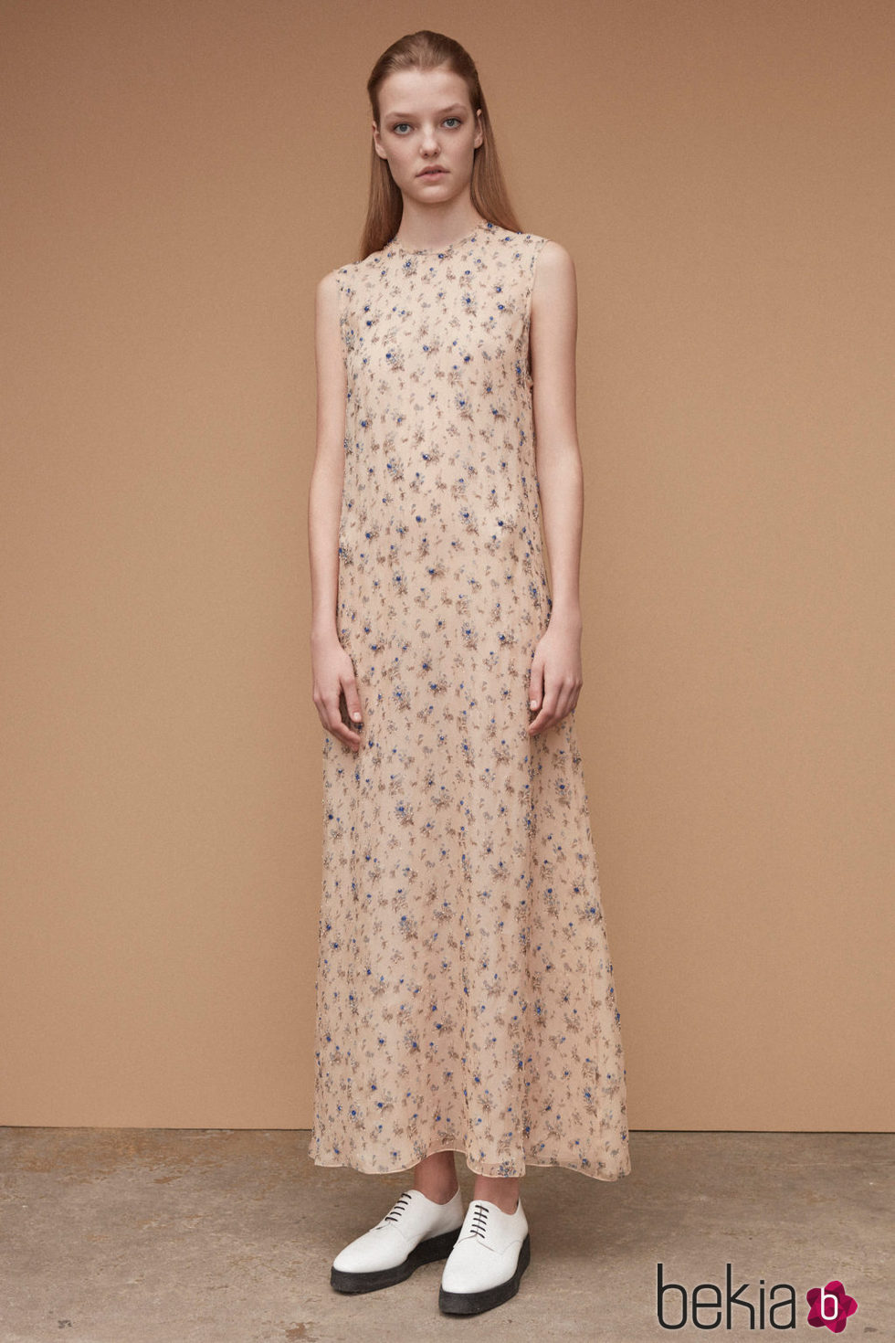 Diseño vestido print para la nueva colección femenina Pre-Spring 2017 de Calvin Klein