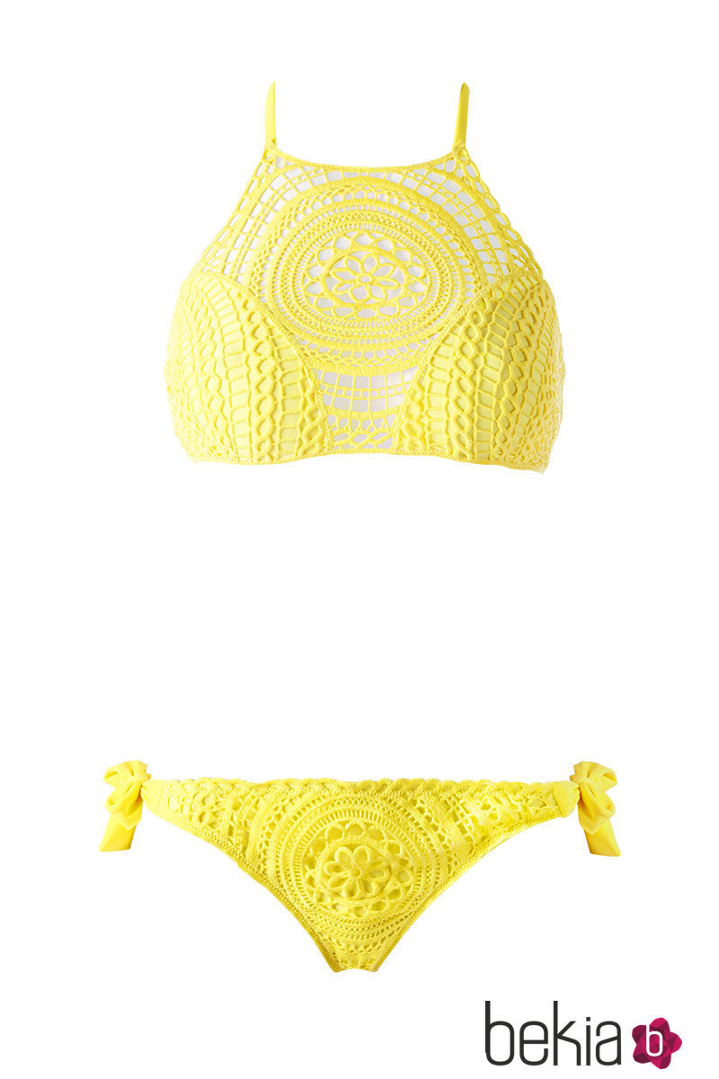 Bikini en amarillo de la temporada de verano 2016 de Calzedonia