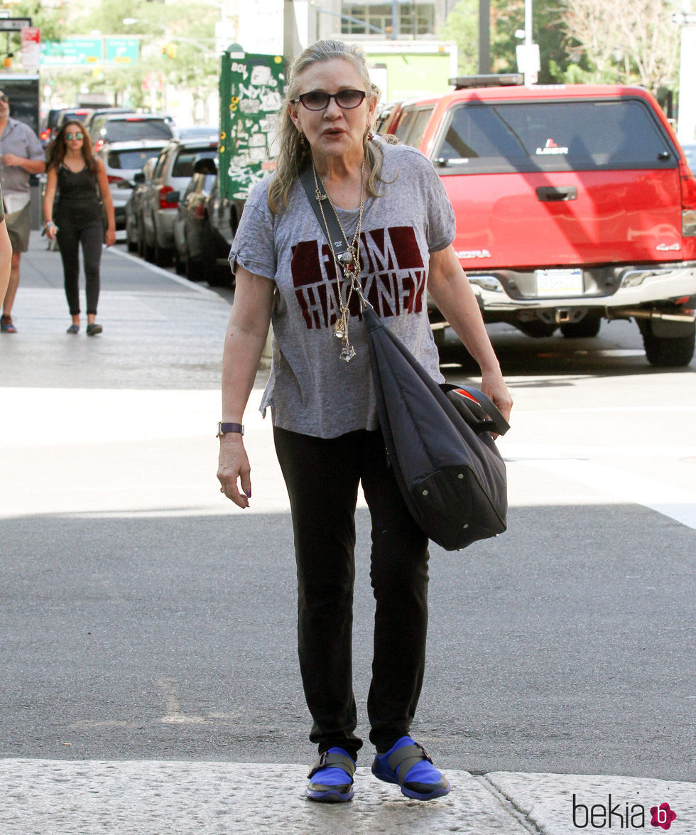 Carrie Fisher en las calles de Nueva York