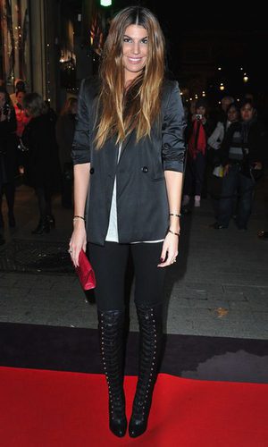 Blanca Brandolini, con botas de cordones