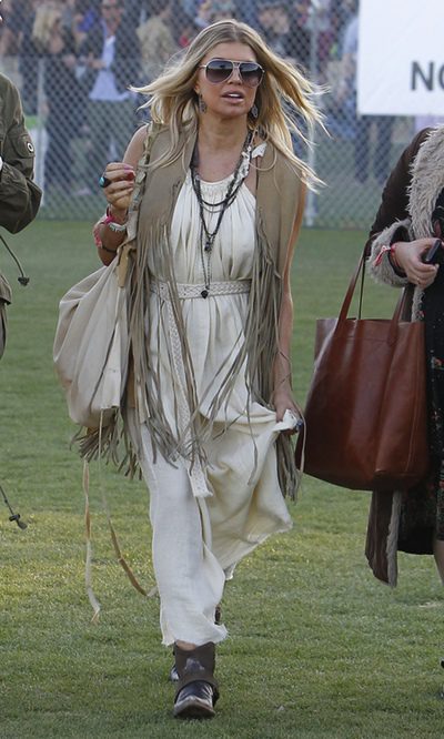 Fergie y su look hippie