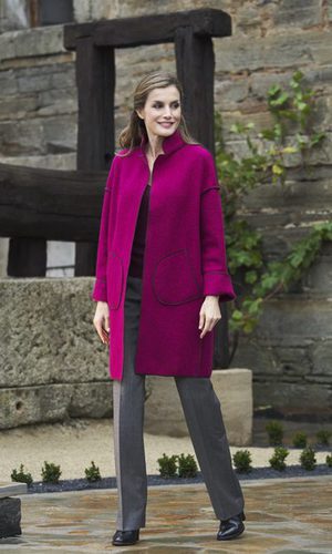 La Reina Letizia, look otoñal y chic