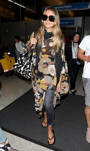 El look casual de Heidi Klum