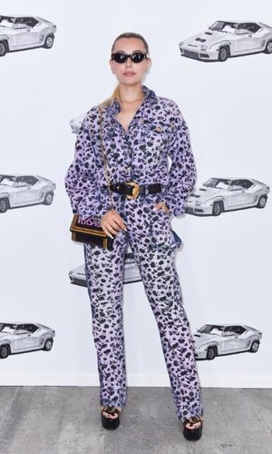 El animal print morado de Marta Pozzan by Versace