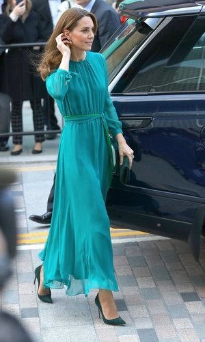 El vestido color esmeralda de Kate Middleton