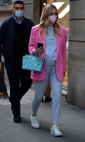 El look sporty chic de Chiara Ferragni en la recta final de su embarazo